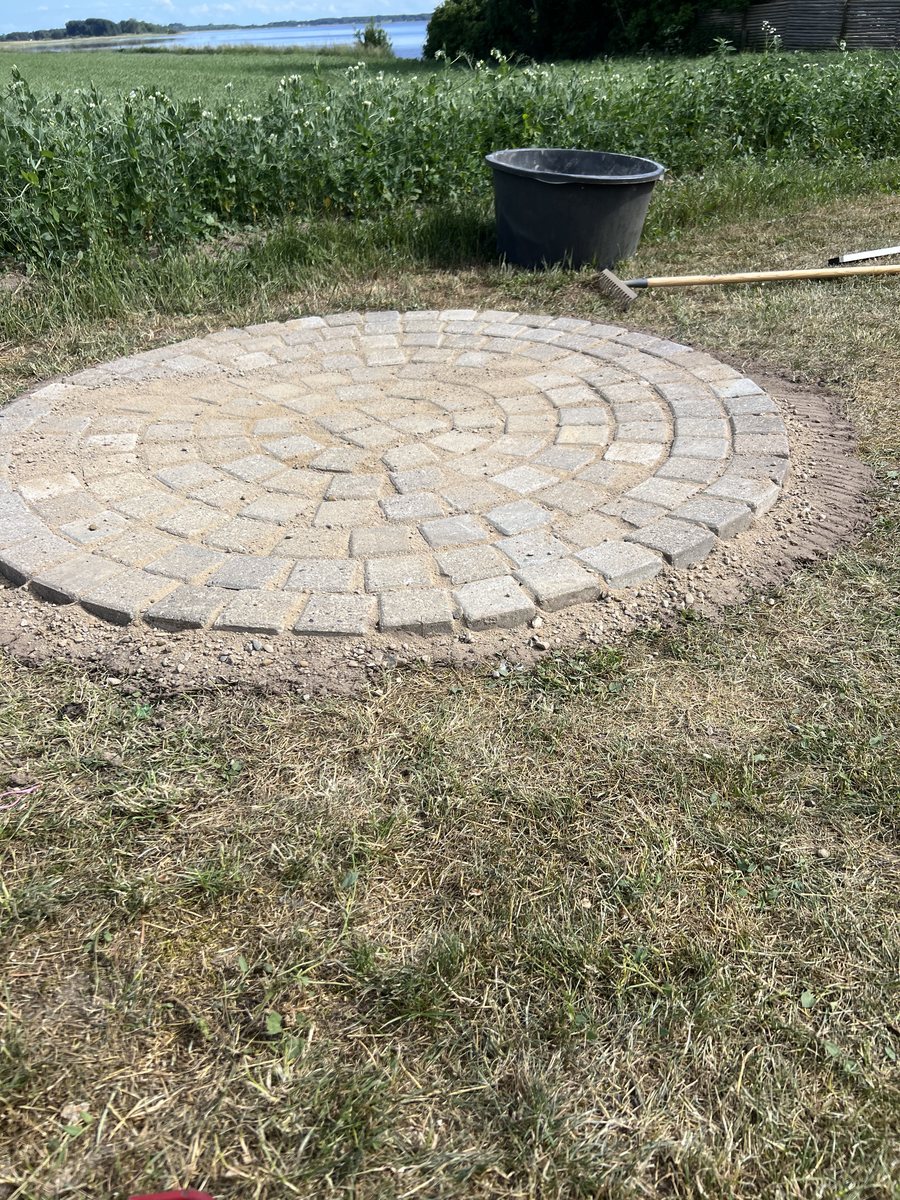 Færdig rund belægning